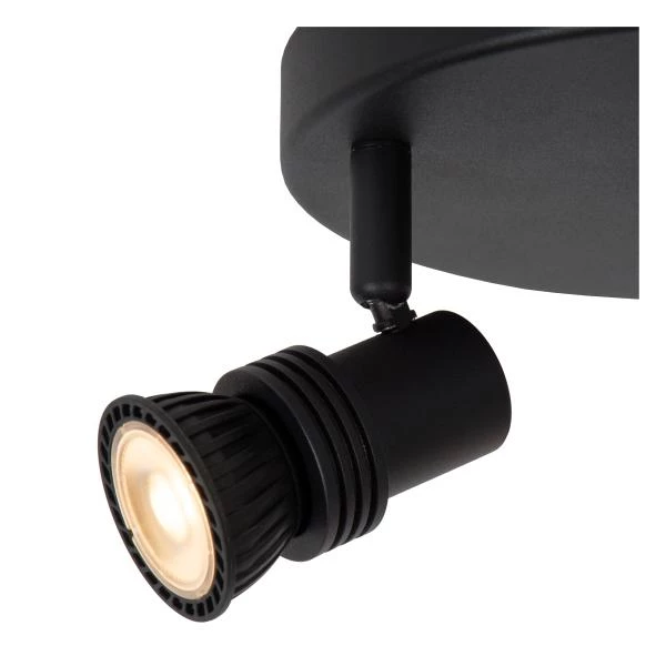 Lucide KIANTI - Ceiling spotlight - Ø 21 cm - 3xGU10 - Black - detail 1